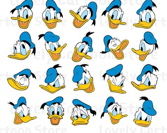 Donald duck svg | Etsy