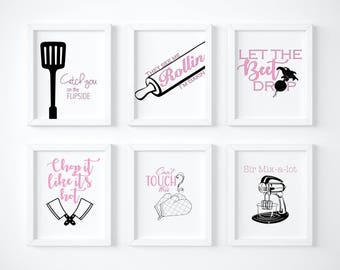 Kitchen Printable Wall Art Posters Set Of 6 Size 8x10 Decor Kitchen Printable Wall Art Posters Set Of 6 Size 8x10 Decor
