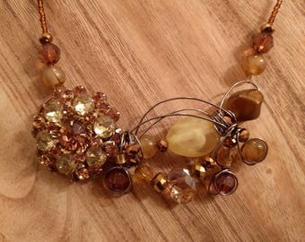 Vintage flower necklace