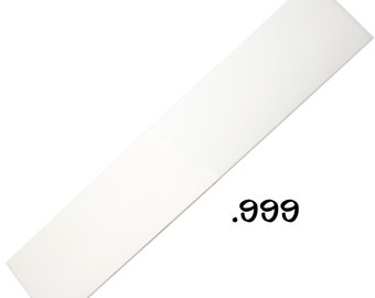 6" x 1" 16ga, 18ga, 20ga, 22ga, 24ga, 26ga, 28ga, 30ga Gauges, Dead Soft, 999 Pure Fine Silver Sheet MADEIN US