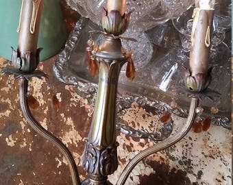 Antique Candelabra Electric Chandelier