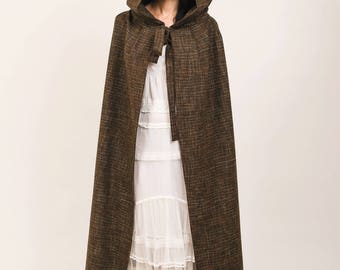 Hooded Cloak, Hooded Coat, Hooded Cape, Medieval Cape