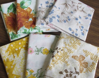 vintage sheet fat quarters