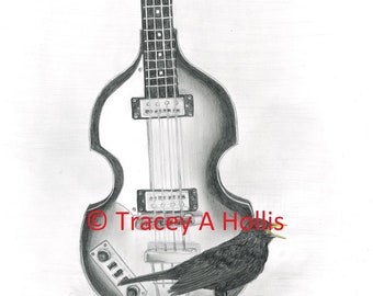 Blackbird Singing A4 Framed Print