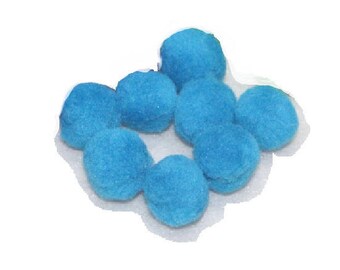 Set of 20 tassels Blue 1.5 mm