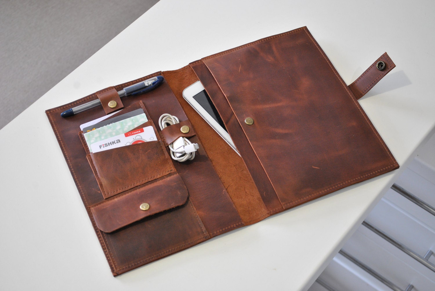 Leather Ipad 10.5 case Leather Moleskine cover Leather