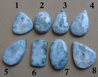 REAL LARIMAR 1.Piece Smooth Fancy Shape Cabochon 100% Natural Beautiful Quality Discounted Price New Arrival