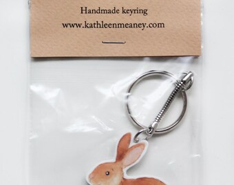 Bunny Rabbit animal keyring