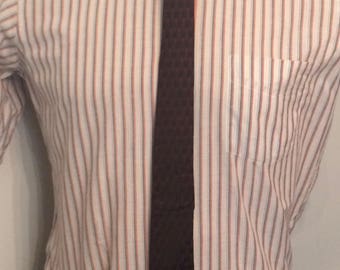 Vintage MENS designer Lilly Dache "Oil Rigger?" silk skinny tie, circa 50s-60s