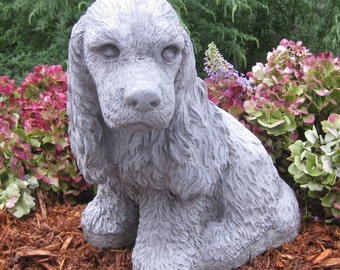 Cocker Spaniel Sitting Statue (Large)