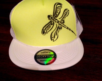 Hand drawn trucker hat. FREE Shipping!