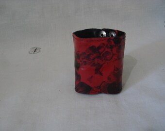 Printed Leather Wristband