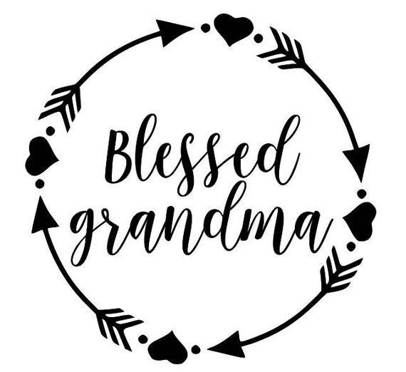 Download Blessed grandma SVG PDF PNG Jpg Dxf Eps Custom Designs