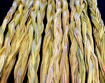 Sweetgrass Braid - Sold Individually - Native American - Smudging - Ceremonial Sweetgrass - Traditional Native American - Organic Sweetgrass