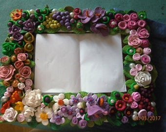 Polymer clay, FRAME or mirror of your choice