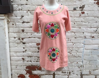 1970s Indian cotton tunic / mini dress