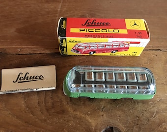 Vintage Schuco 740 Mercedes Bus Piccolo With Original Box and Paperwork MINT