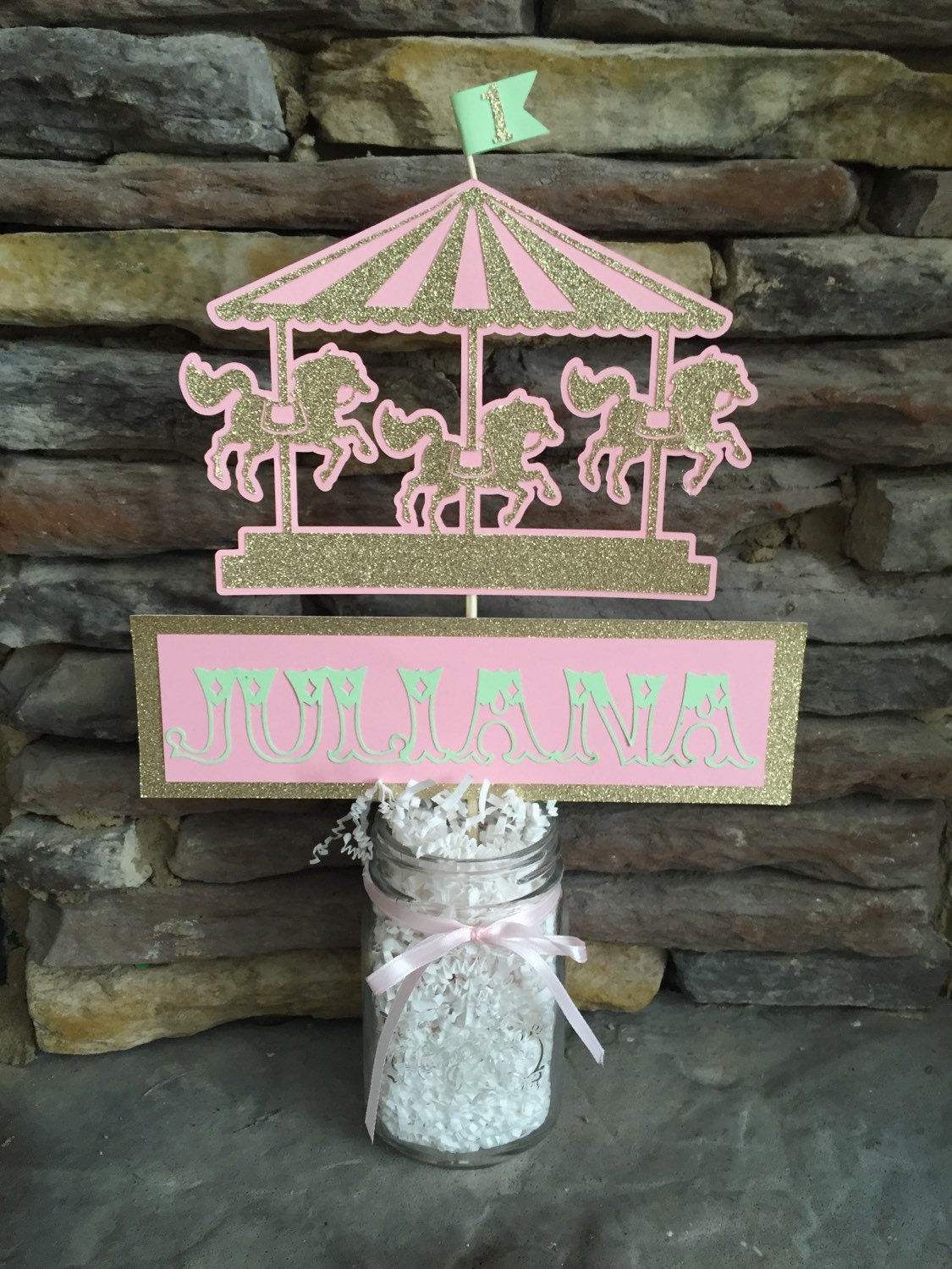 Carousel Centerpiece Carousel Themed Birthday Party Happy