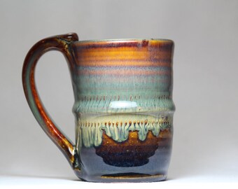 8oz ceramic mug, pottery mug, handmade coffee mug