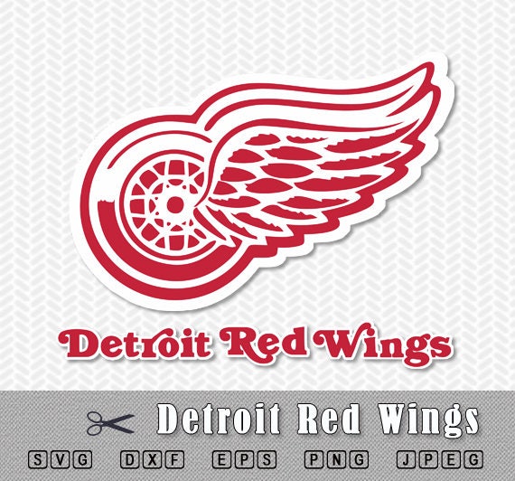 Download Detroit Red Wings Layered SVG PNG Logo Cut File Silhouette