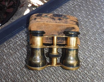Vintage opera glasses w case