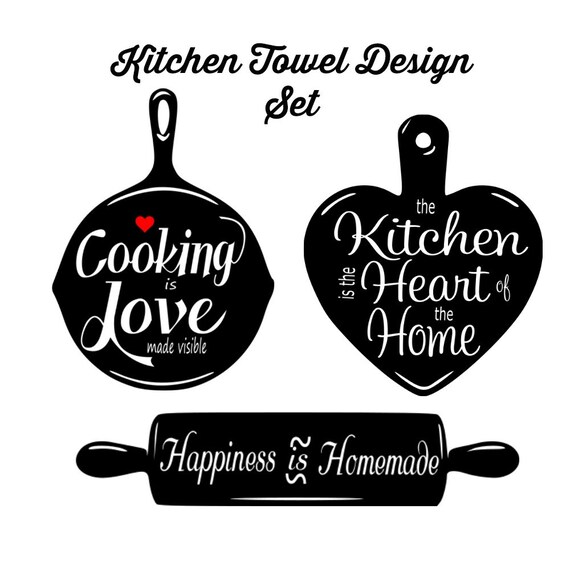 Download Kitchen Towel svg set Home Decor svg 3 SVG Set Kitchen Decor