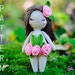 Crochet amigurumi forest nymph fairy doll pattern chart