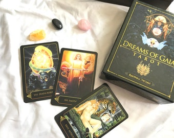 Dreams of Gaia Tarot Card Deck and Guide Book by Ravynne Phelan