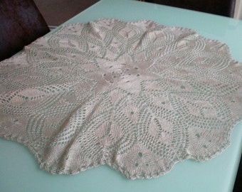 Round 69 cm art Afghan / tablecloth