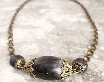 Pit Fired Ceramic Bead Necklace