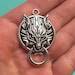 BULK 20 Wolf head Antique silver charms Jewelry findings Charms for bracelets and necklaces