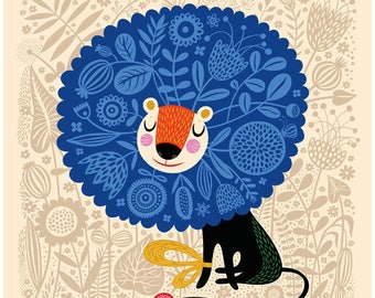 His Royal Spirit ... limited edition giclee print of an original illustration (8 x 8 in, 20 x 20 cm)