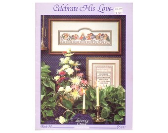 Celebrate His Love Cross Stitch Booklet, Last Supper Cross Stitch Booklet, Scripture Cross Stitch, Craft Book NewYorkTreasures