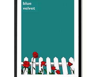 Terciopelo azul inspira película Poster Art Print