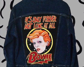 David Bowie hand painted denim jacket