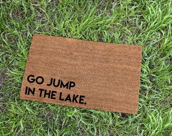 Lake Doormat, Lake House Decor, Cabin Doormat, Cabin Decor, Cute Doormat, Summer Decor, Welcome Mat, Outdoor Rug, Doormat, Summer Doormat