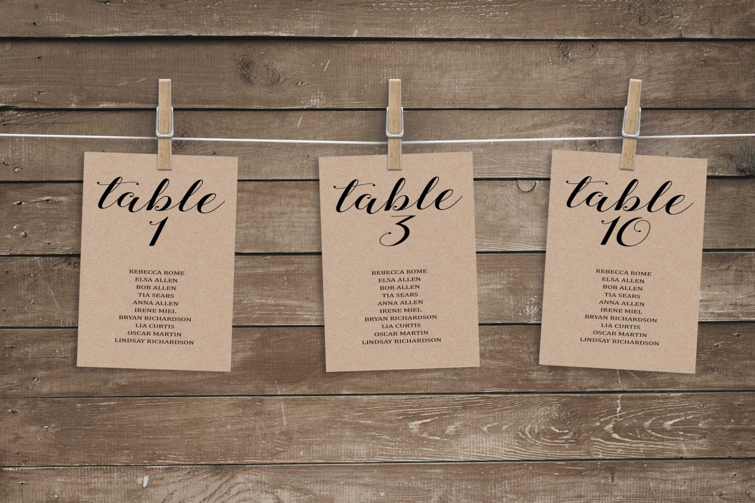 Free Printable Wedding Seating Cards