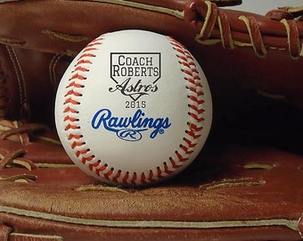 Baseball Coach's Gift Engraved Baseball