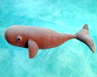 Whale whaling the Whale, handmade crochet, Amigurumi