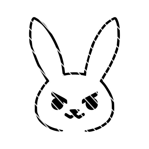 Download Overwatch Inspired DVA Bunny SVG file