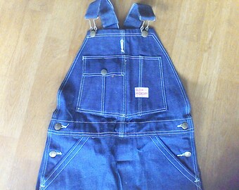 Vintage bib overalls, Old Hickory, 27 waist x 23 inseams, never worn, farm cloths, vintage children cloths