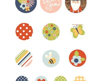 Simple Stories Bloom and Grow Self-Adhesive Bradz for Scrapbook/Cards/Paper Crafts