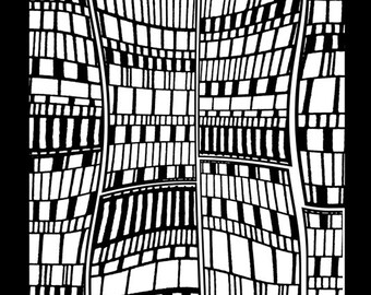 Silkscreen by Helen Breil,, Irresistible rhythm a beautiul crisp designs perfect for silkscreening on polymer clay