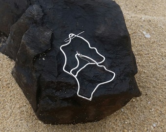Sterling silver Big Island earrings