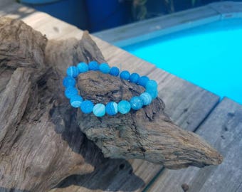 Beach glass bracelet