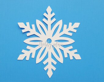Paper Snowflakes Snowflake Die Cuts Paper snowflake cutouts Cardstock Snowflake Snowflake Paper Punch Snowflake decor