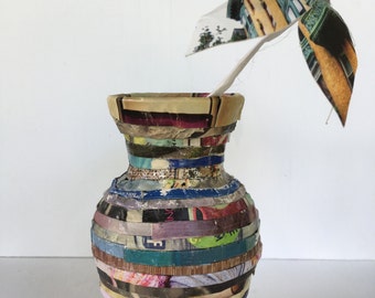 Paper Wrapped Vase