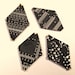 Vintage RECYCLED Loose Printed Circuit Board (PCB) Brown Silver approx 1-1/4 x 7/8" Unusual Diamond Shape Pkg4 PCB5