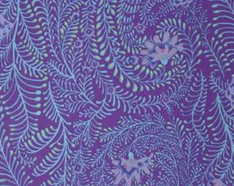 Ferns in PURPLE by Kaffe Fassett fabric 1 yard PWGP147 Spring 2015 WestminsterFabric Cotton, Quilt Craft and Apparrell fabric