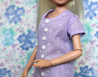 PDF PATTERN: Shirt Dress (Light Purple) for MSD BJDs & Ellowyne Wilde